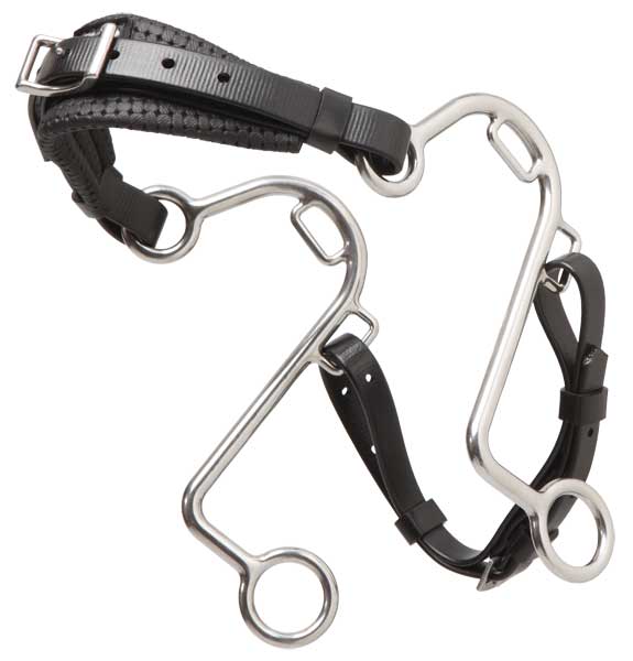 S Hackamore Ss PVC Nose Black