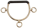 Chifney Bit-Gold/Rubber Cob