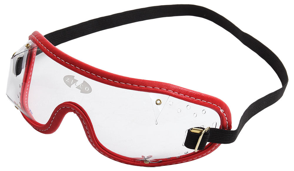 Goggles-Clear/Red Trim