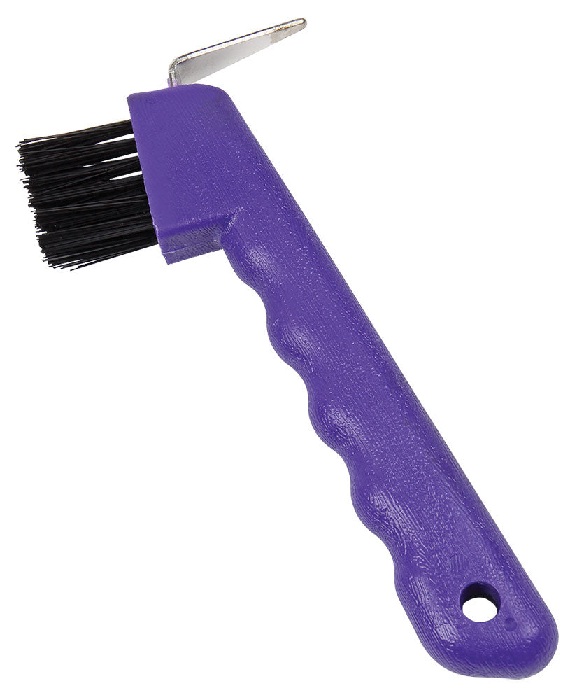 Deluxe Hoof Pick & Brush Purp