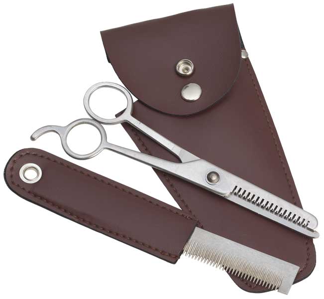 Trim Kit-Scissors.Comb W/Pouch