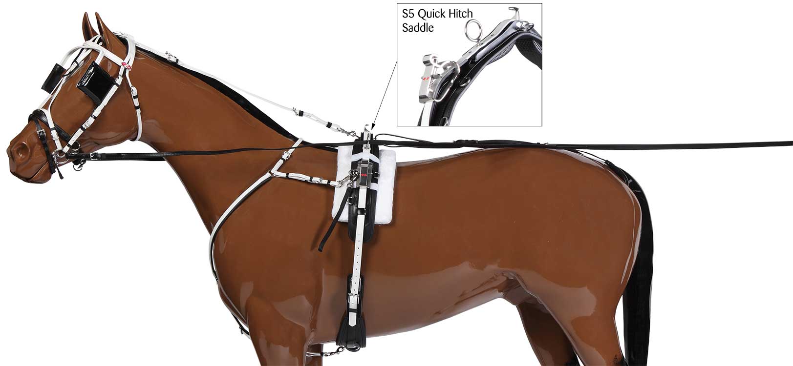 Qh H405 Harness Black/Wht