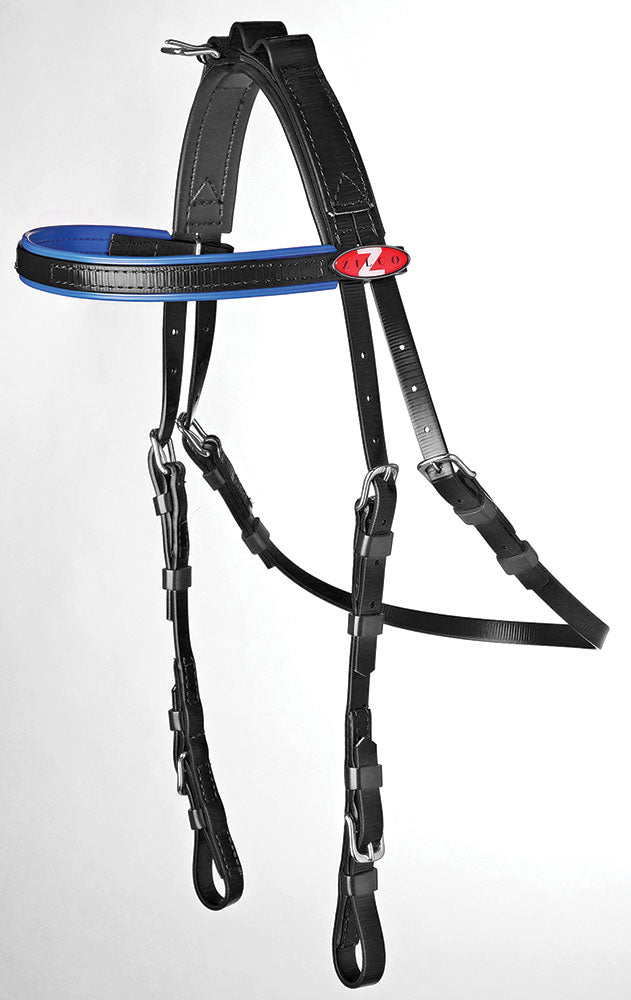 Harness Bridle (Open) Blk/Ryl