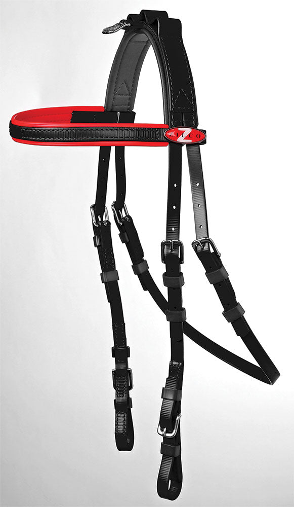Harness Bridle (Open) Blk/Red