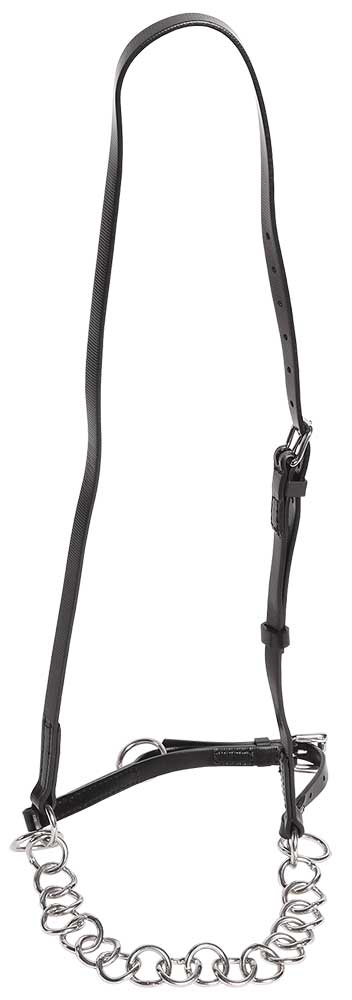 Pole Halter Large Chain Nose Bk