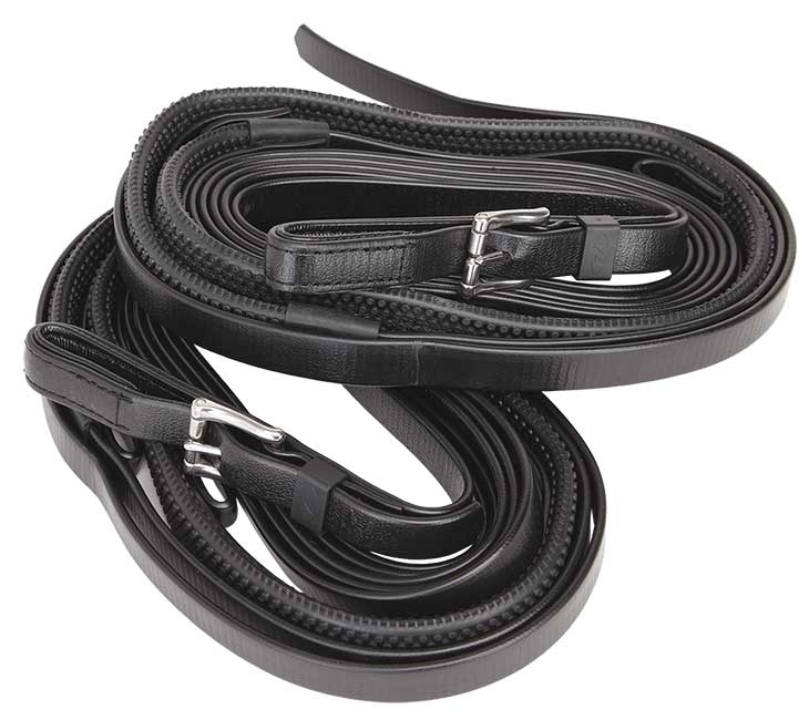 Reins 4 Loop R-Grip 4.4m Black