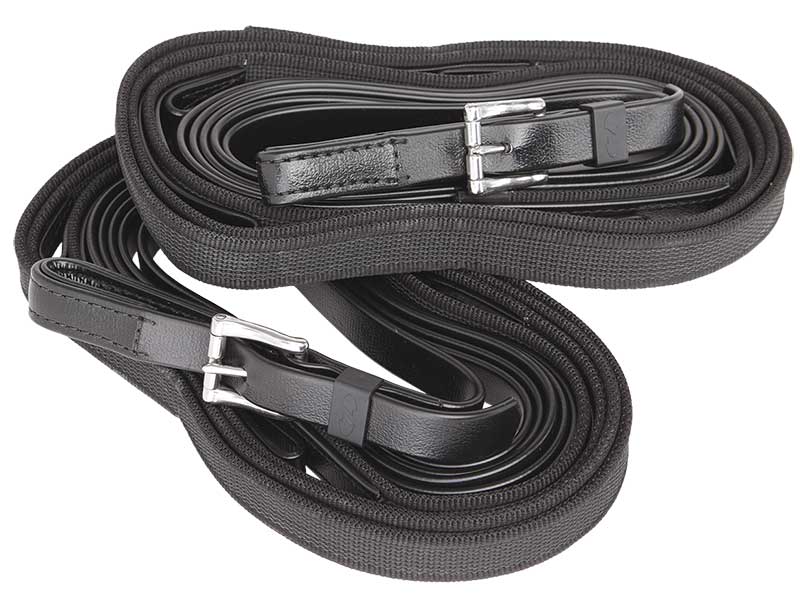 Reins 4 Loop S-Grip 4.4m Black