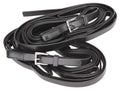 Reins 5 Loop Plain 4m Black