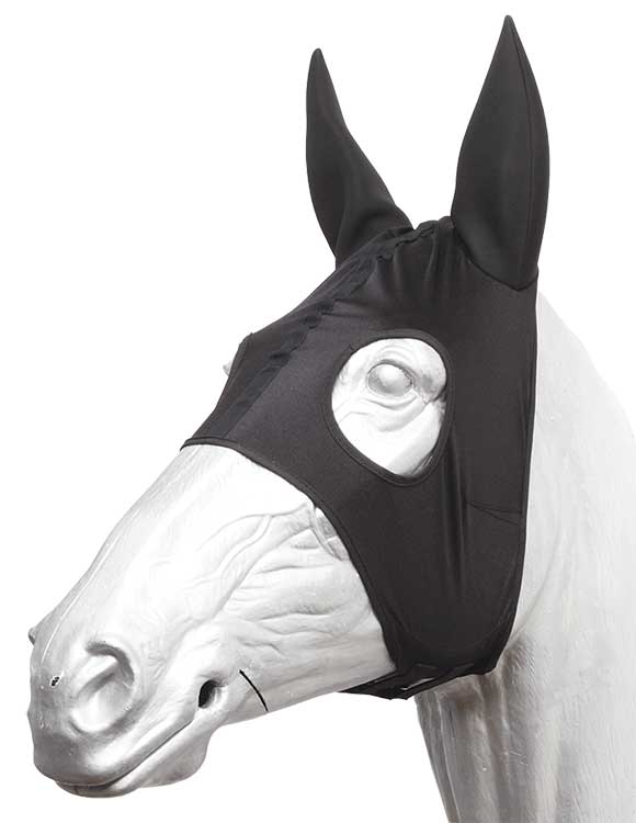 Race Hood Lycra W/Ears M/L Black